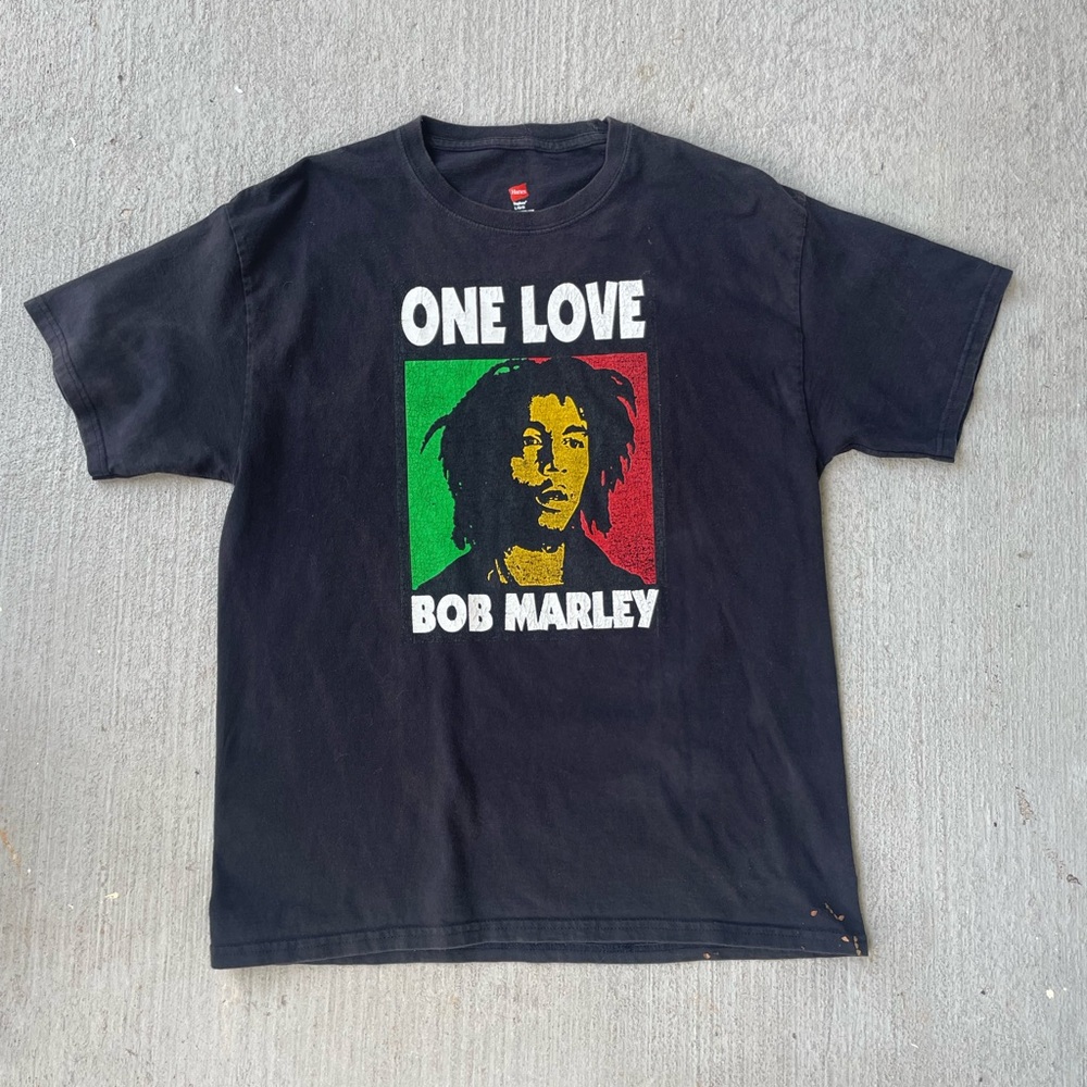 Bob Marley Black Graphic T-Shirt